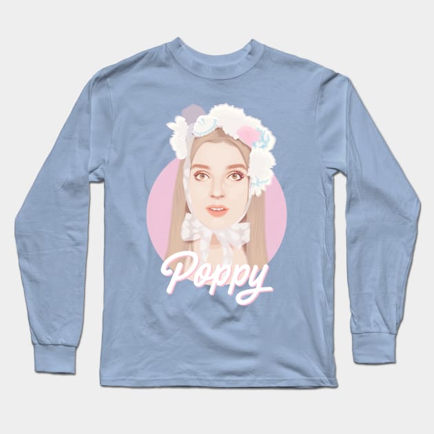 Poppy Long Sleeve T-Shirt by ArtMoore98